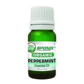 Best Organic Peppermint Essential Oil - Top Aromatherapy Oil - Therapeutic Grade and Premium Quality - 10 mL by Sponix